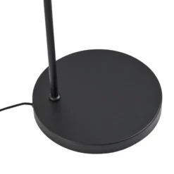 Qazqa staande lamp met kap pluni beige e27