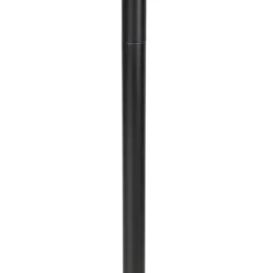 Qazqa staande lamp met kap simplo zwart e27