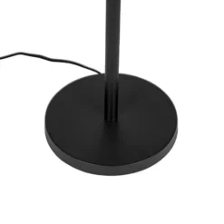 Qazqa staande lamp met kap simplo zwart e27