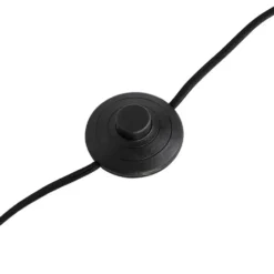 Qazqa staande lamp met kap simplo zwart e27