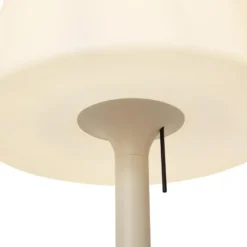 Qazqa staande lamp met kap virginia beige e27