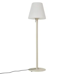 Qazqa staande lamp met kap virginia beige e27