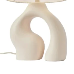 Qazqa tafellamp dahlia beige e27