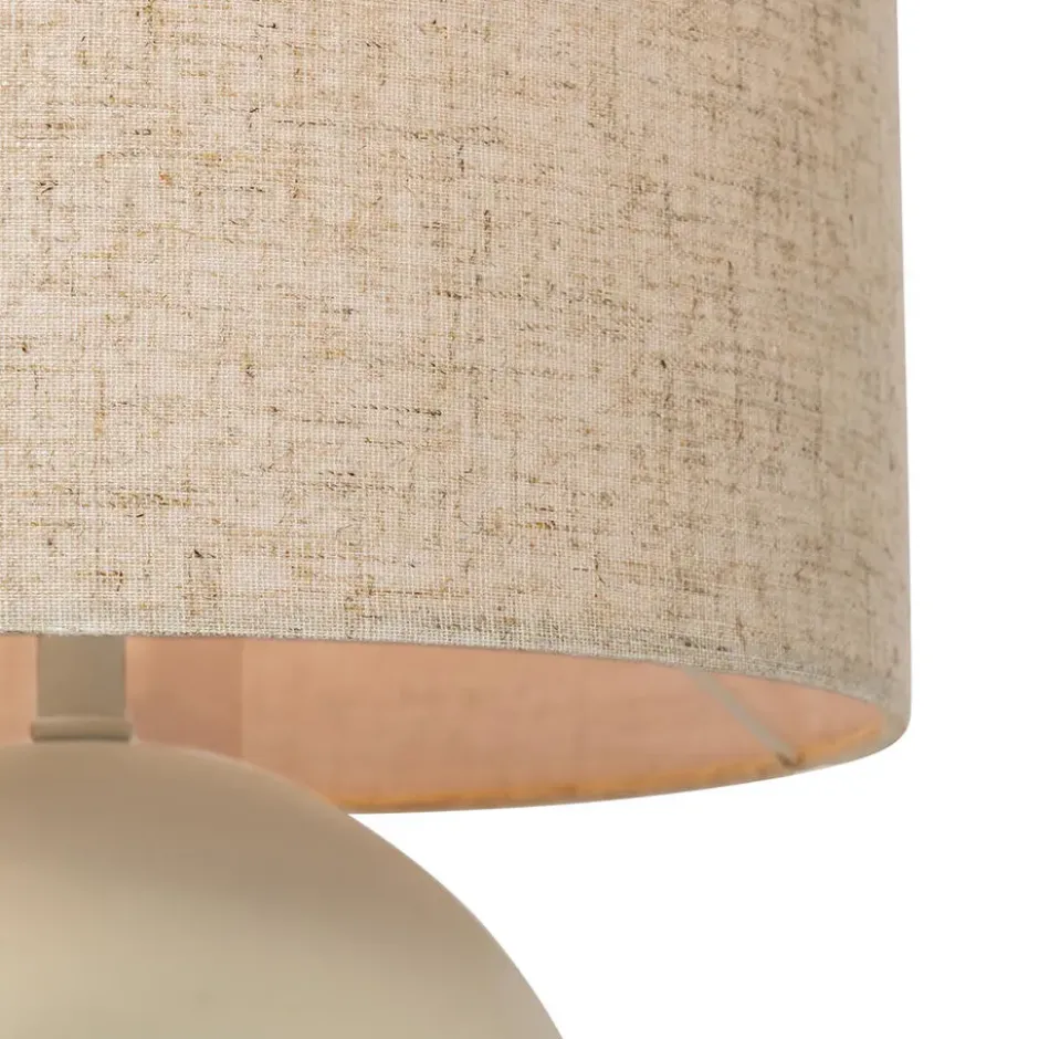 Qazqa tafellamp lotti beige e27