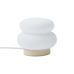Qazqa tafellamp met glas kumo beige g9