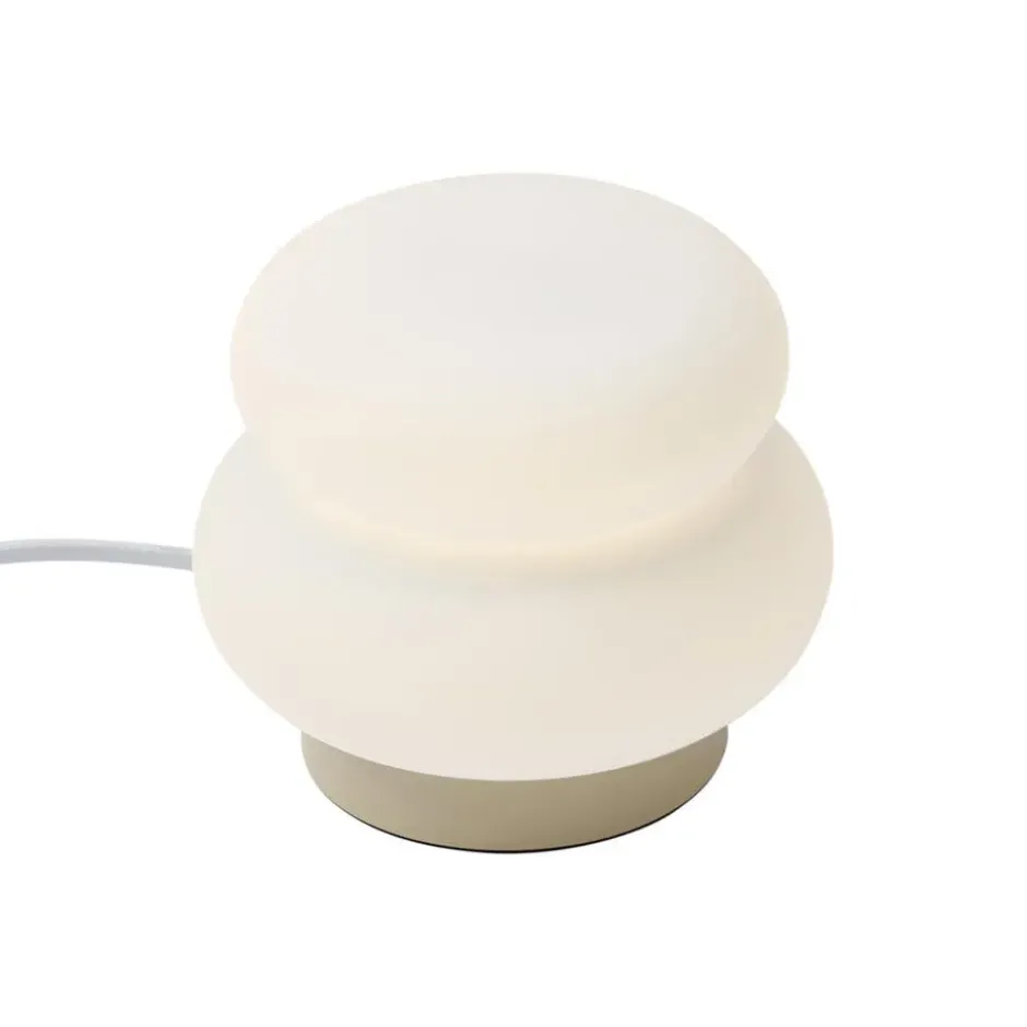 Qazqa tafellamp met glas kumo beige g9