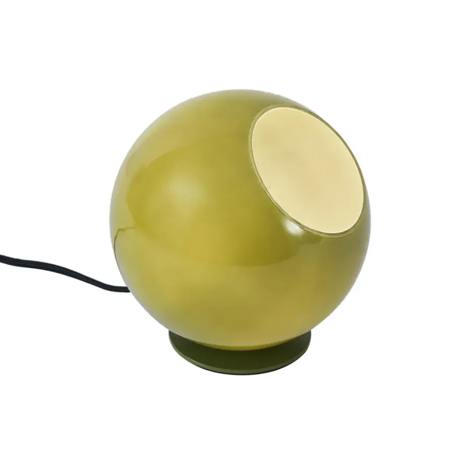 Qazqa tafellamp met glas mabel groen e27
