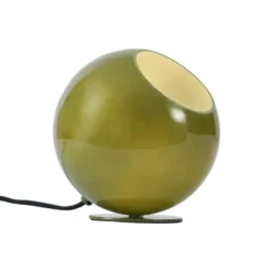 Qazqa tafellamp met glas mabel groen e27