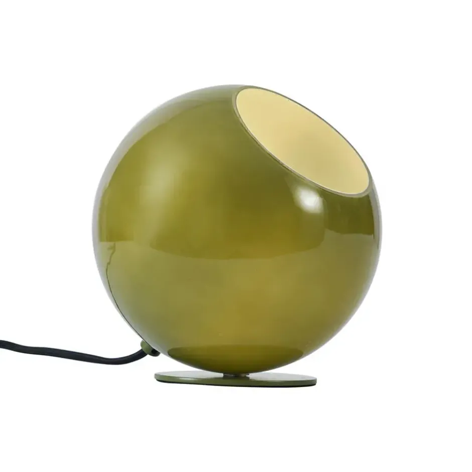 Qazqa tafellamp met glas mabel groen e27