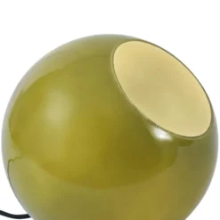 Qazqa tafellamp met glas mabel groen e27