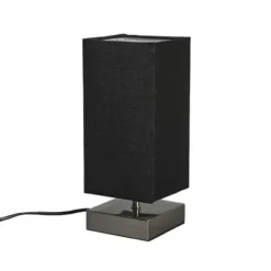 Qazqa tafellamp milo tl zwart e14