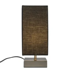 Qazqa tafellamp milo tl zwart e14