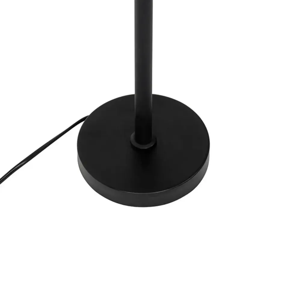Qazqa tafellamp vt zwart e27