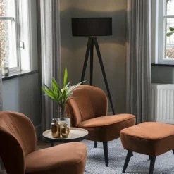 Qazqa tripod lamp ilse zwart e27
