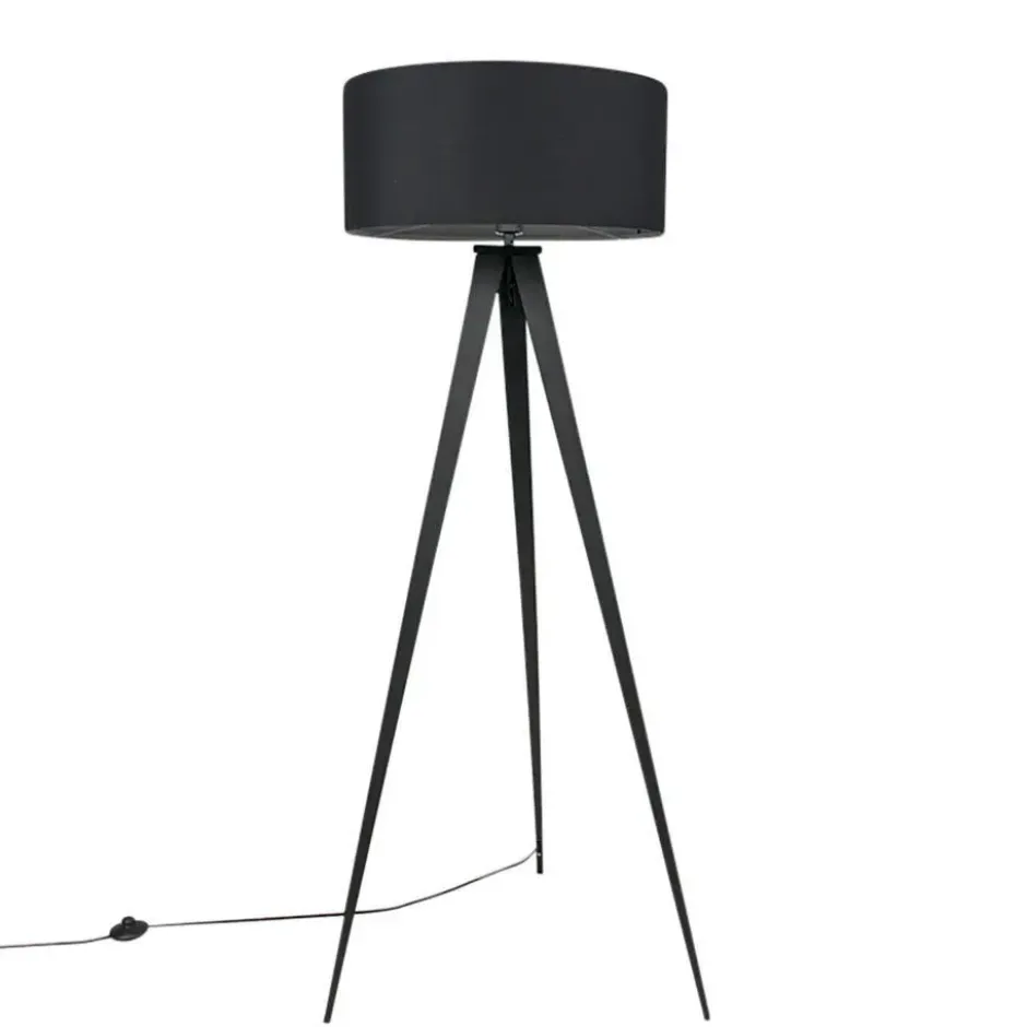 Qazqa tripod lamp ilse zwart e27