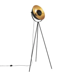 Qazqa tripod lamp magnax zwart e27