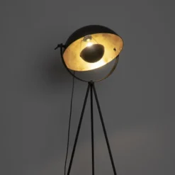 Qazqa tripod lamp magnax zwart e27