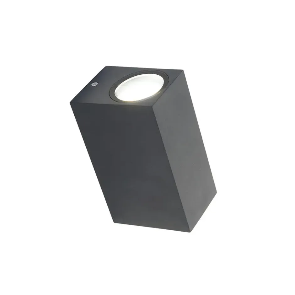Qazqa up‑ en downlight lamp baleno grijs gu10