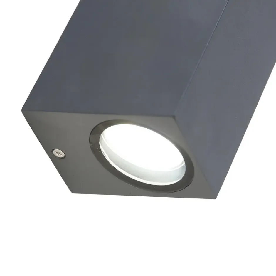 Qazqa up‑ en downlight lamp baleno grijs gu10