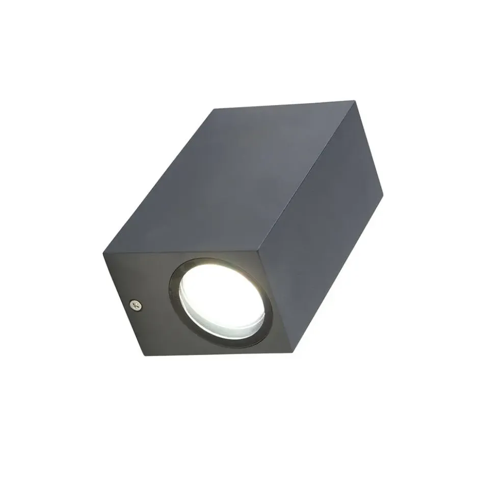 Qazqa up‑ en downlight lamp baleno grijs gu10