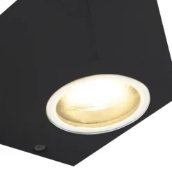 Qazqa up‑ en downlight lamp baleno zwart