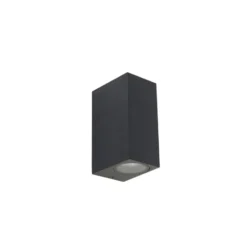 Qazqa up‑ en downlight lamp baleno zwart gu10