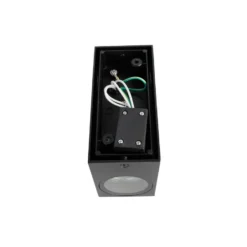 Qazqa up‑ en downlight lamp baleno zwart gu10