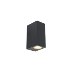 Qazqa up‑ en downlight lamp baleno zwart