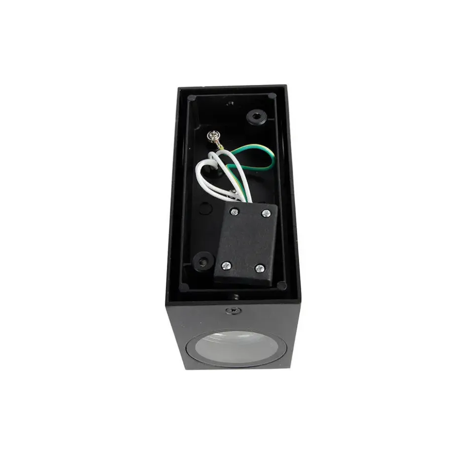Qazqa up‑ en downlight lamp baleno zwart