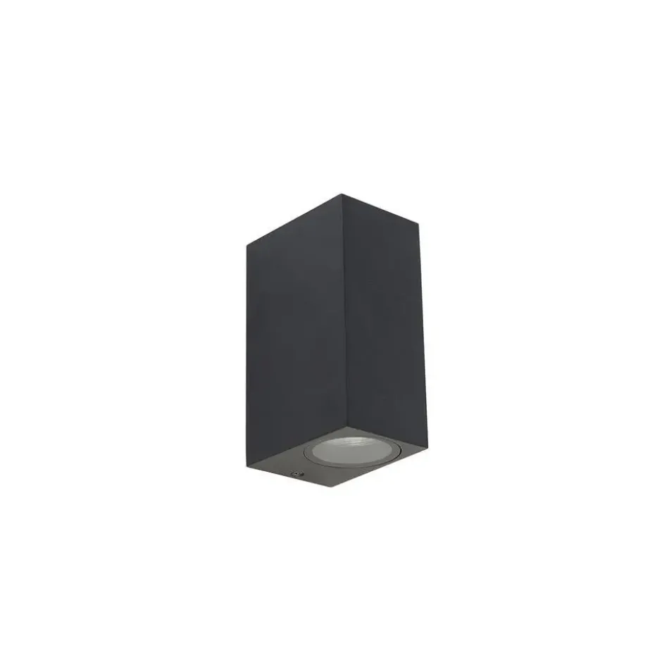 Qazqa up‑ en downlight lamp baleno zwart