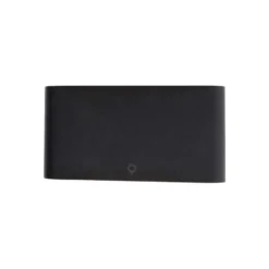 Qazqa up‑ en downlight lamp batt zwart geïntegreerde led