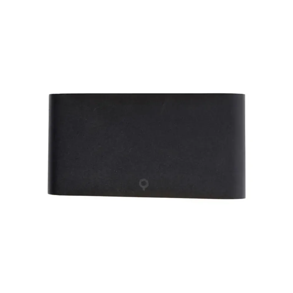 Qazqa up‑ en downlight lamp batt zwart geïntegreerde led