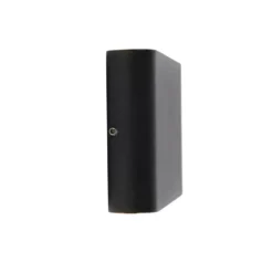 Qazqa up‑ en downlight lamp batt zwart geïntegreerde led
