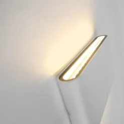 Qazqa up‑ en downlight lamp batt wit geïntegreerde led