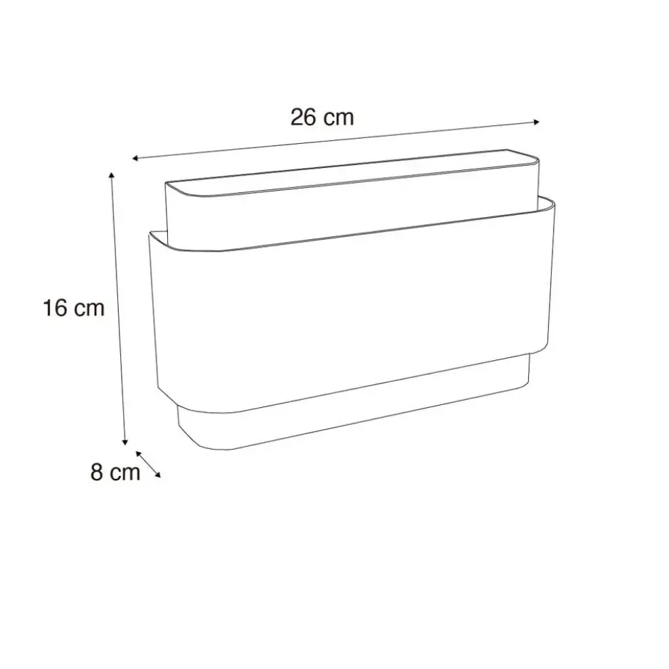 Qazqa up‑ en downlight lamp coen wit g9