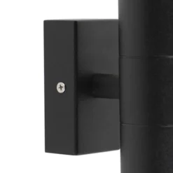Qazqa up‑ en downlight lamp duo zwart gu10