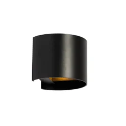 Qazqa up‑ en downlight lamp edwin zwart g9