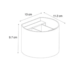 Qazqa up‑ en downlight lamp edwin zwart g9