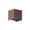 Qazqa up‑ en downlight lamp edwin bruin geïntegreerde led