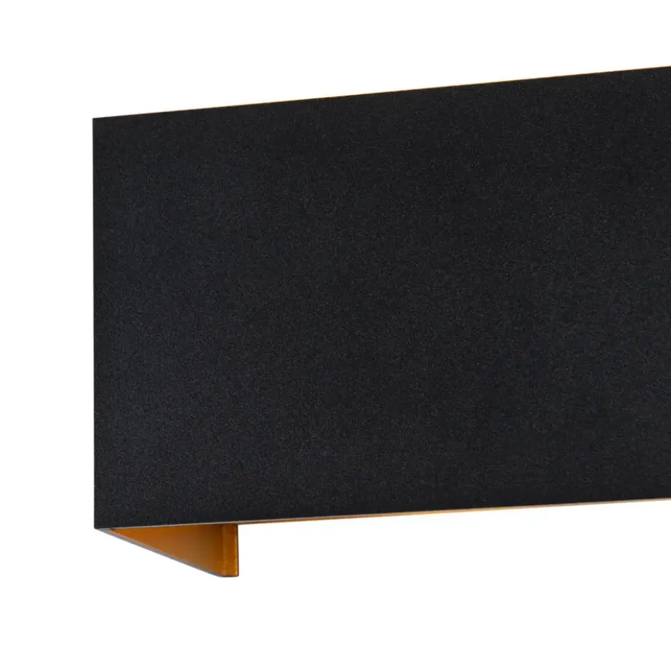 Qazqa up‑ en downlight lamp edwin goudkleurig geïntegreerde led