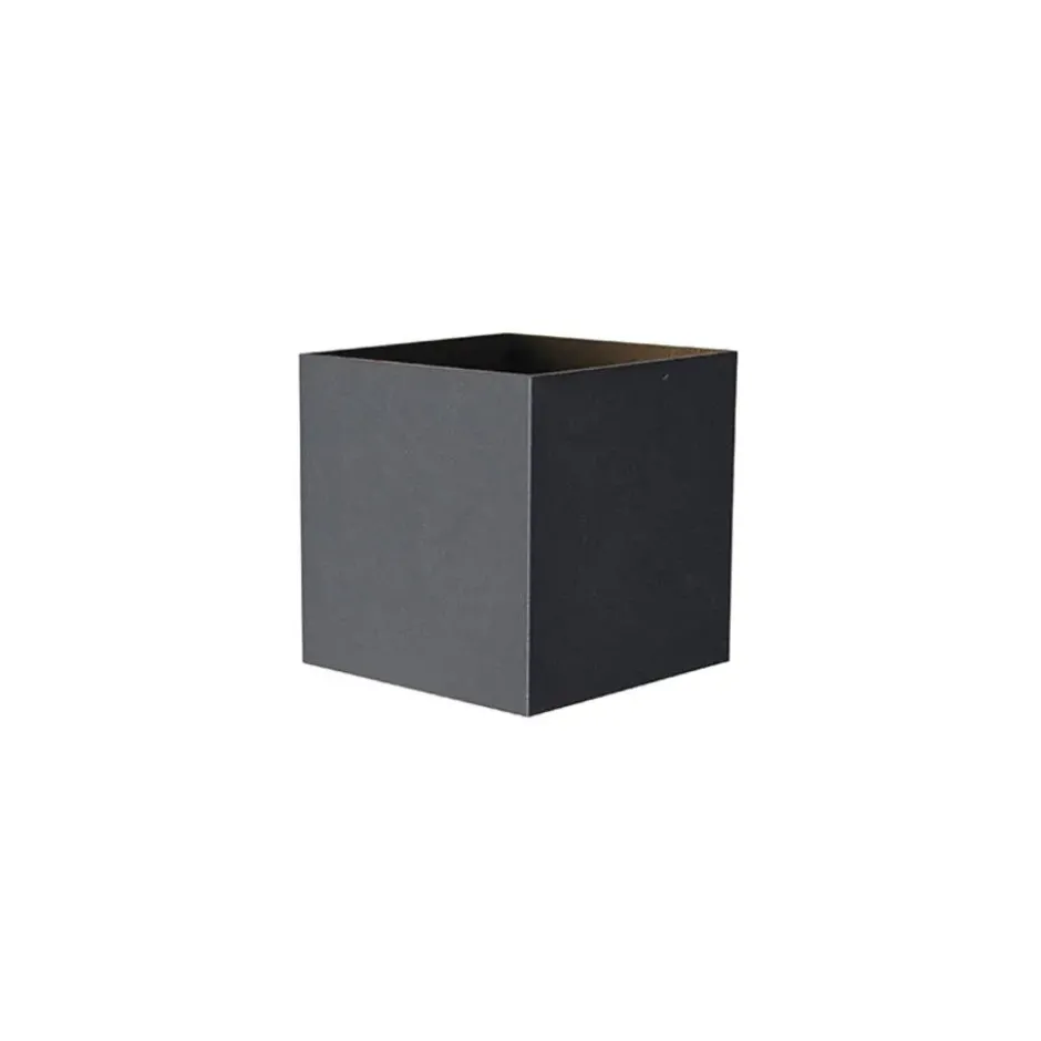 Qazqa up‑ en downlight lamp edwin zwart geïntegreerde led