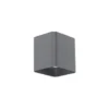 Qazqa up‑ en downlight lamp evi grijs geïntegreerde led