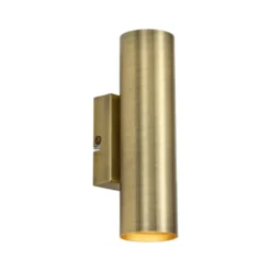 Qazqa up‑ en downlight lamp jeana bronskleurig gu10