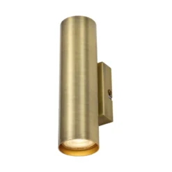 Qazqa up‑ en downlight lamp jeana bronskleurig gu10