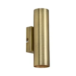 Qazqa up‑ en downlight lamp jeana bronskleurig gu10