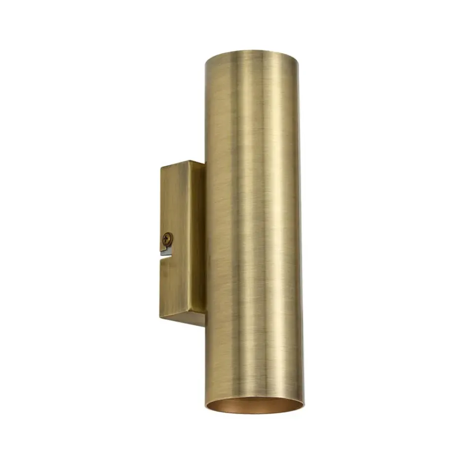 Qazqa up‑ en downlight lamp jeana bronskleurig gu10