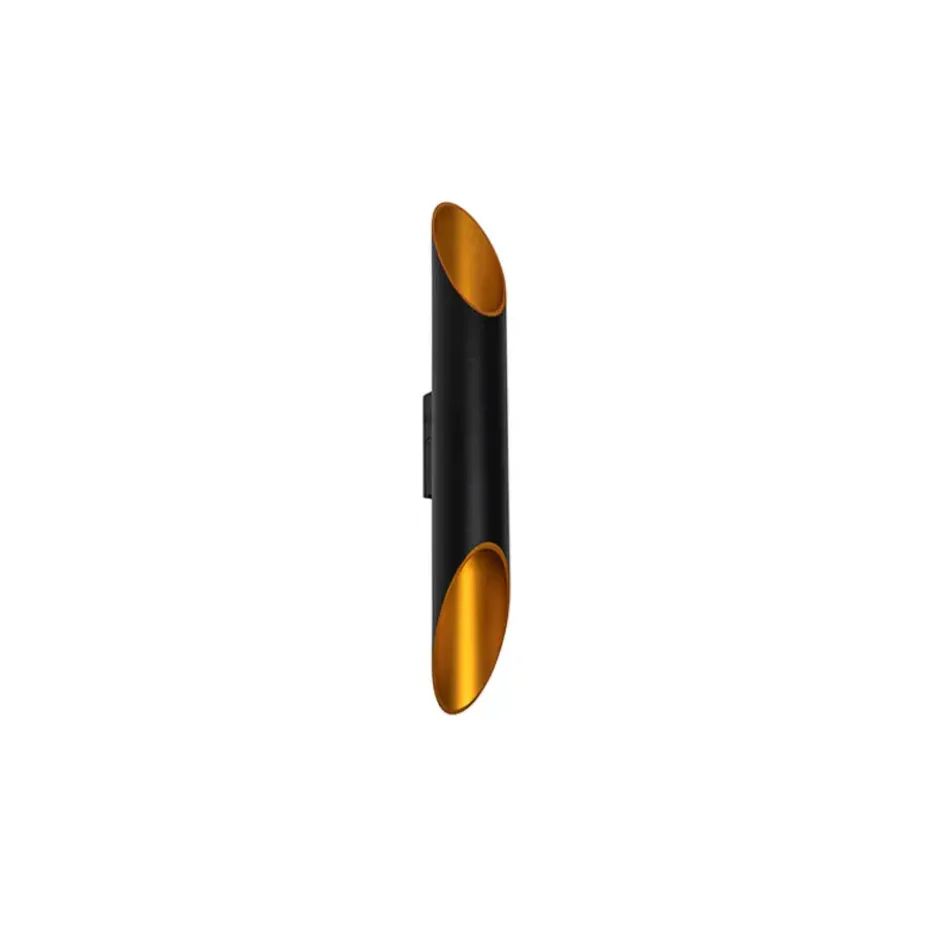Qazqa up‑ en downlight lamp organo zwart gu10