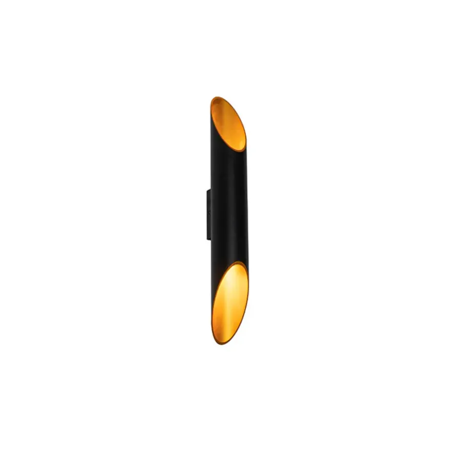Qazqa up‑ en downlight lamp organo zwart gu10