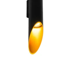 Qazqa up‑ en downlight lamp organo zwart gu10