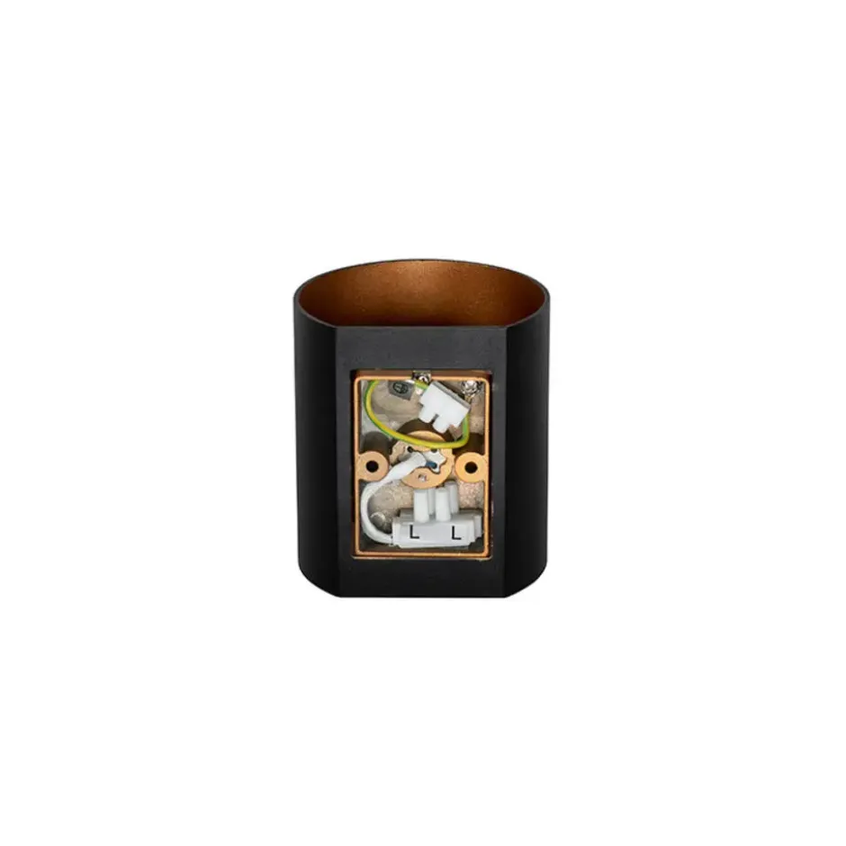 Qazqa up‑ en downlight lamp sabbio goudkleurig g9